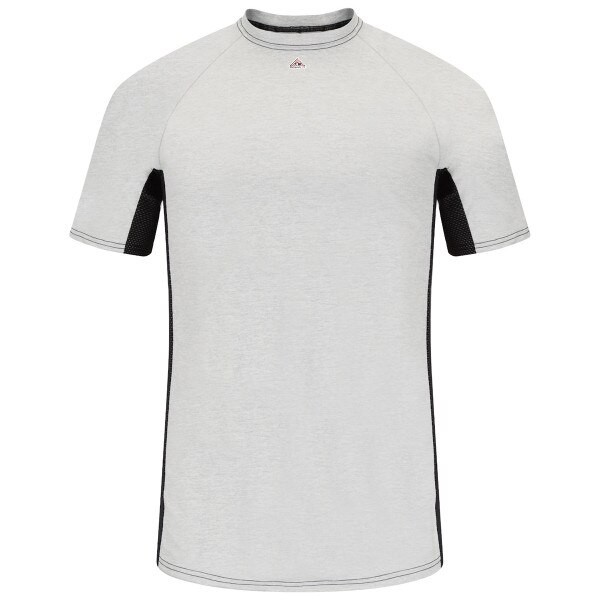 FR Base Layer Tee with Mesh Gusset in Gray